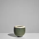 Otto Meier, Bowl, glazed stoneware, incised artist's monogram 'OM'