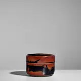 Margarete Schott, Covered Box, glazed stoneware, glaze-filled impressed artist's symbol