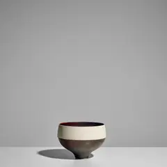 Bowl by Karl Scheid, glazed stoneware, impressed with artist's monogram and 'Scheid 82', sold Oct 2025