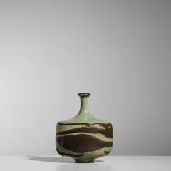 Karl Scheid, Vase, glazed stoneware, impressed with artist's monogram