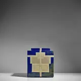 Ursula Scheid, Covered Box, glazed stoneware, impressed with artist's monogram and 'Scheid 97'