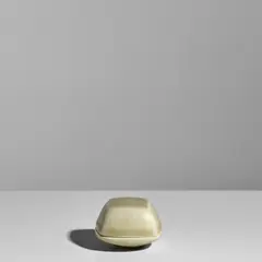 Ursula Scheid, Miniature Covered Dish, glazed stoneware, impressed with artist's monogram and 'Scheid 76'