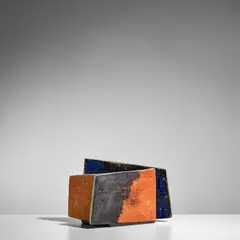 Gerald Weigel, Untitled, glazed stoneware, incised '19/07', impressed artist's cypher, paper labels '2' and 'GERALD WEIGEL Hadergasse 7 D-6509 GABSHEIM'