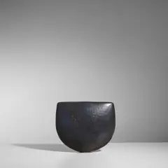 Vase by Gerald Weigel, glazed stoneware, impressed with artist's cypher, sold Oct 2025