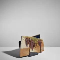 Gerald Weigel, Untitled, glazed stoneware, incised '24/02', impressed artist's cypher, paper label '3