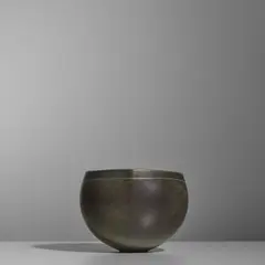 Bowl by Gerald Weigel, glazed stoneware, impressed artist's symbol, inscribed in red '1481', sold Oct 2025