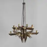 Volker Albus, Rare 'Weaner Blut' Chandelier, from the limited edition of 20 (one destroyed), sheet steel, cable