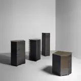 American Contemporary, Four Pedestals, for Jason Jacques Gallery, galvanized steel