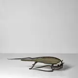 John Haley III, Coffee Table, wrought iron, painted wood, ink mark to metal 'C 2006 HALEY'