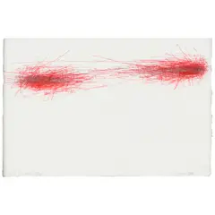 William Anastasi, Tom McEvilley, 2011, graphite and colored pencil on paper