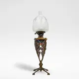 William Arthur Smith Benson, 'No. 182', duplex burner oil lamp