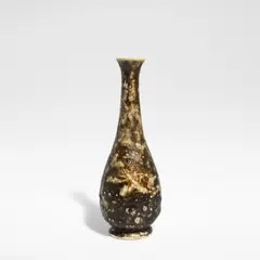 Edwin Martin, for Martin Brothers, 1904, Glazed stoneware, of bulbous form tapering to a slender neck, incised decoration of fish and sea creatures
