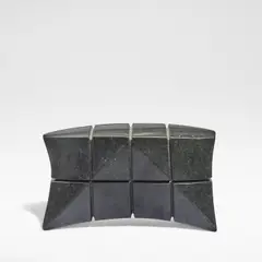Jesper Neergaard, Abstract form, sculpture, Black marble, carved and polished