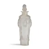 René Lalique, "PAN" PERFUME, France, designed 1920, frosted glass with gray patina, incised mark "R