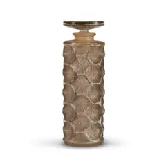 Lalique, PERFUME, 1925, frosted glass with sepia patina
