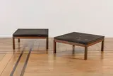 Ado Chale, Rare paire de tables basses