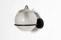 Applique 237/1 by Gino Sarfatti, A '237/1' sconce in metal, lacquered metal and frosted glass designed by Gino Sarfatti in 1959 and edited by Arteluce, offered Jan 2025