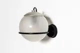 Gino Sarfatti, Applique 237/1, A '237/1' sconce in metal, lacquered metal and frosted glass designed by Gino Sarfatti in 1959 and edited by Arteluce