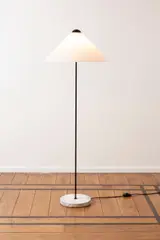 Vico Magistretti, Lampadaire de la série Snow, A floor lamp from the 'Snow' series in lacquered metal, metacrylate and marble designed by Vico Magistretti in 1973 and edited by O-Luce
