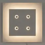 Panneau lumineux Screen by Fabrizio Cocchia & Gianfranco Fini, A 'Screen' light panel in lacquered steel designed by Fabrizio Cocchia and Gianfranco Fini circa 1970 and edited by New , offered Jan 2025