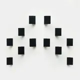 Charlotte Perriand, Suite de douze appliques CP1, A set of twelve 'CP1' sconces in lacquered metal by Charlotte Perriand designed in 1963