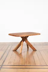 Table T 35 by Pierre Chapo, A 'T 35' table in solid elm designed by Pierre Chapo in 1972 and executed by Atelier Chapo Créations, offered Jan 2025