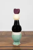 Stephane Margolis, Totem Oskar S #1, A unique 'Oskar S #1' totem in glazed ceramic by Stéphane Margolis circa 2020
