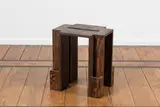 Wendy Andreu, Tabouret Fortress, A signed and dated 'Fortress' stool in oiled pine plywood by Wendy Andreu in 2022