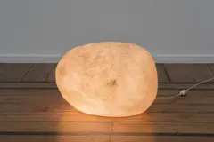 André Cazenave, Lampe Dora, A 'Dora' lamp in resin and aluminum designed by André Cazenave circa 1967 and edited by Disderot