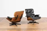 Charles and Ray Eames, Paire de fauteuils Lounge Chair
