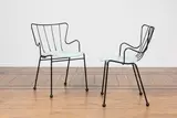 Ernest Race, Paire de chaises Antilope, A pair of 'Antilope' chairs in lacquered steel and lacquered plywood designed by Ernest Race in 1951