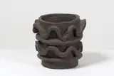 Bela Silva, Pot de la série Cylinder, A unique signed pot from the 'Cylinder' series in stoneware and clay by Bela Silva