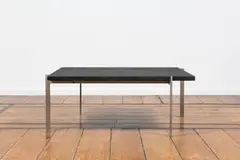 Table basse PK61 by Poul Kjaerholm, A 'PK61' coffee table in steel and slate designed by Poul Kjaerholm in 1956 and edited by E, sold Jan 2025