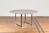 Table PK54 by Poul Kjaerholm, An impressed 'PK54' table in chrome-plated steel and marble designed by Poul Kjaerholm in 1963 and edited by E, sold Jan 2025
