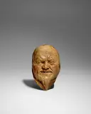 Jean-Joseph Carriès, Mask, glazed stoneware, incised 'Jean LAcarries'
