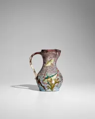 Albert Dammouse, Pitcher, glazed stoneware, glaze mark 'AD', Christie's label to the underside '5074 No
