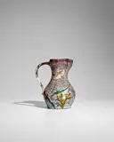 Albert Dammouse, Pitcher, glazed stoneware, glaze mark 'AD', Christie's label to the underside '5074 No