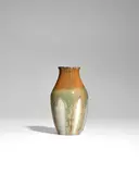Auguste Delaherche, Vase, glazed porcelain, overglaze mark in green 'Ag