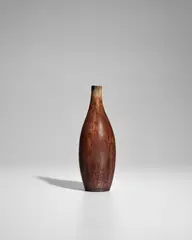 Vase by Auguste Delaherche, glazed stoneware, incised 'Ag, sold Apr 2025