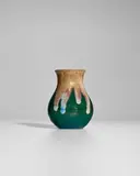 Auguste Delaherche, Vase, glazed stoneware, incised 'Ag