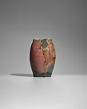 Auguste Delaherche, Vase, glazed stoneware, incised monogram 'AD', and overglaze mark 'a Legrand (?) Delaherche'