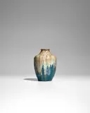 Auguste Delaherche, Vase, glazed stoneware, incised 'Ag
