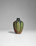 Auguste Delaherche, Vase, glazed stoneware, impressed seal 'Auguste Delaherche', and order number '5981'