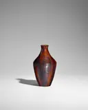 Auguste Delaherche, Vase, stoneware with partially iridescent glaze, incised 'ag Delaherche' and order cypher