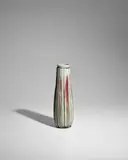 Ernest Chaplet, Vase, craquelure glazed stoneware, impressed artist's monogram