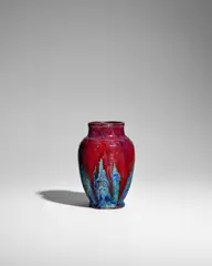 Édouard Dammouse, Vase, glazed stoneware, impressed seal 'A
