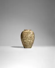 Vase by Émile Decoeur, glazed stoneware, incised 'EDecoeur', sold Apr 2025