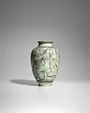 René Buthaud, Vase, glazed stoneware, glaze mark 'RB'