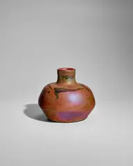 Tiffany Studios, Vase, favrile glass, carved 'Louis C