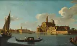 Johan Anton Richter called Giovanni Richter, Church of San Michele in Isola, Venice, oil on canvas